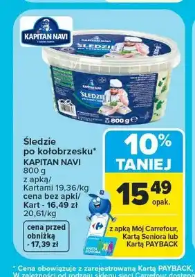Carrefour Śledzie po kołobrzesku Kapitan Navi oferta