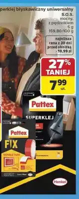 Carrefour Superklej błyskawiczny uniwersalny Pattex S.O.S oferta