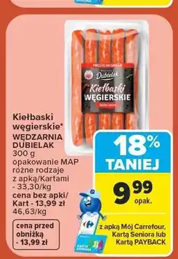 Carrefour Kiełbaski węgierskie Wędzarnia Dubielak oferta