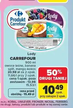 Carrefour Lody Carrefour owoce leśne oferta