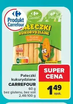 Carrefour Pałeczki kukurydziane Carrefour Classic oferta
