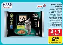 Carrefour Karma mokra dla kota Sheba 4-pak oferta