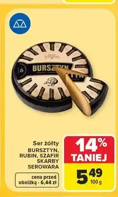 Carrefour Ser żółty Bursztyn Skarby Serowara oferta