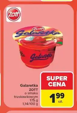 Carrefour Galaretka Zott o smaku truskawkowym oferta