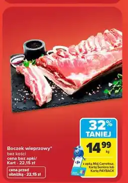 Carrefour Boczek wieprzowy bez kości oferta