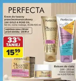 Carrefour Krem do twarzy przeciwzmarszczkowy Perfecta 24K Gold & Rose Oil oferta