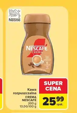 Carrefour Kawa rozpuszczalna Nescafé Crema oferta