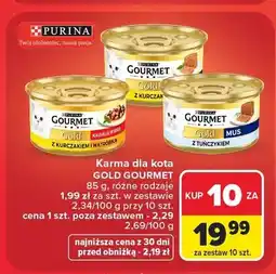 Carrefour Karma dla kota Gourmet Gold z kurczakiem oferta