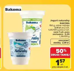 Carrefour Jogurt naturalny Bakoma oferta