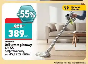 Biedronka Odkurzacz pionowy Greenote GSC55 oferta