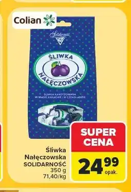 Carrefour Śliwka Nałęczowska w czekoladzie Solidarność oferta