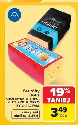 Carrefour Ser żółty light Królewski Sierpc oferta