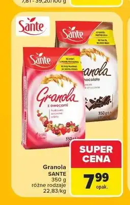 Carrefour Granola Sante czekoladowa oferta