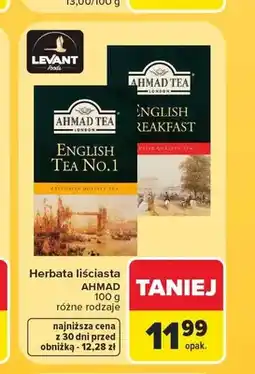 Carrefour Herbata liściasta Ahmad Tea English Breakfast oferta