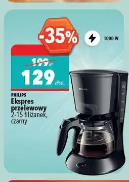 Biedronka Ekspres przelewowy Philips czarny oferta