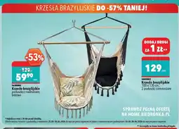 Biedronka Krzesło brazylijskie Gardenic 100x130 cm 2 poduszki ciemnoszare oferta