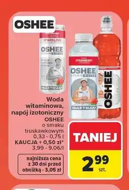 Carrefour Woda witaminowa Oshee o smaku truskawkowym oferta