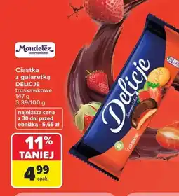 Carrefour Ciastka z galaretką Delicje truskawkowe oferta