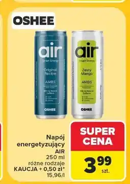 Carrefour Napój energetyzujący Oshee Air Original Recipe oferta