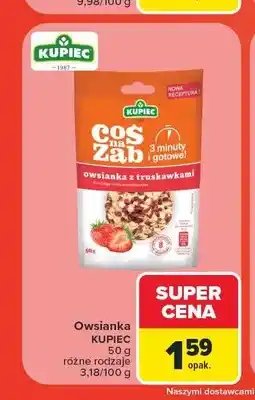 Carrefour Owsianka Kupiec Coś na Ząb z truskawkami oferta