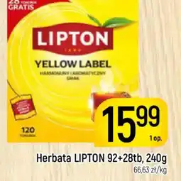 Delikatesy Piotruś Pan Lipton Herbata Yellow Label oferta