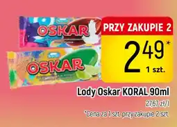 Delikatesy Piotruś Pan Koral Lody Oskar oferta