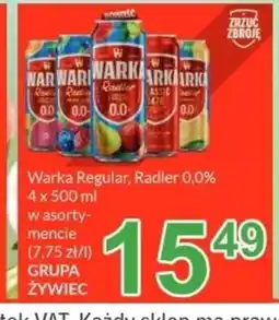 Livio Warka Regular, Radler 0,0% oferta