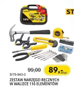 Unimet Stanley Zestaw narzędzi ręcznych w walizce 116 elementów oferta