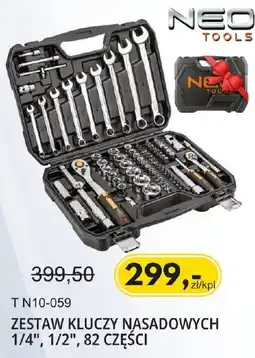 Unimet Neo Tools Zestaw kluczy nasadowych 1/4", 1/2", 82 części oferta