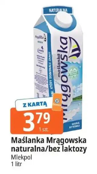 Mlekpol Maślanka Mrągowska naturalna/bez laktozy