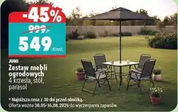 Biedronka JUMI Zestaw mebli ogrodowych oferta