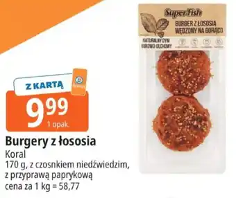 Super Fish Koral Burgery z łososia