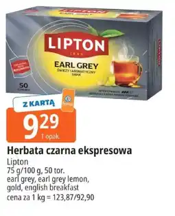 E.Leclerc Lipton Herbata czarna ekspresowa oferta
