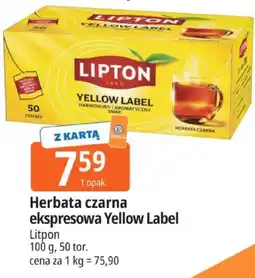 E.Leclerc Lipton Herbata czarna ekspresowa Yellow Label oferta