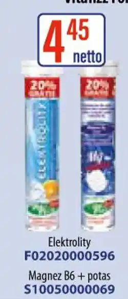 Vitafizz Elektrolity Magnez B6 + potas