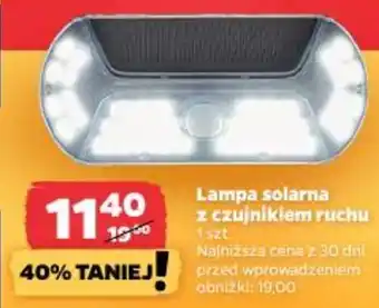 Lampa solarna z czujnikiem ruchu