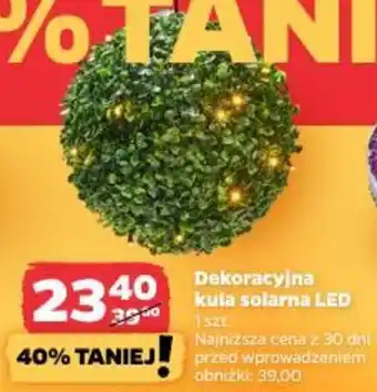 Dekoracyjna kula solarna LED