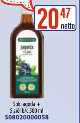 AT Sok jagoda + 5 ziół b/c oferta