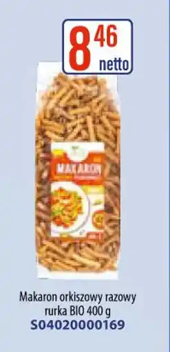 AT Makaron orkiszowy razowy rurka BIO oferta