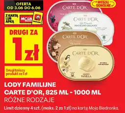 Biedronka Carte dOr Lody familijne oferta