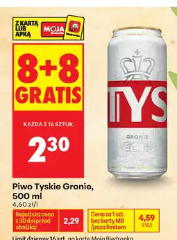 Biedronka Piwo Tyskie Gronie oferta