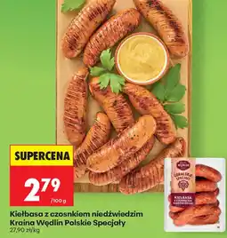 Biedronka Kraina Wędlin Polskie Specjały Kiełbasa z czosnkiem niedźwiedzim oferta