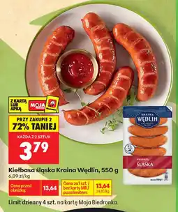 Biedronka Kraina Wędlin Kiełbasa śląska oferta