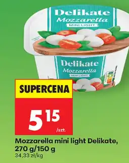 Biedronka Delikate Mozzarella mini light oferta