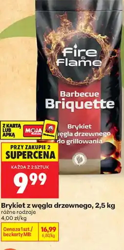 Biedronka Fire & Flame Brykiet z węgla drzewnego oferta
