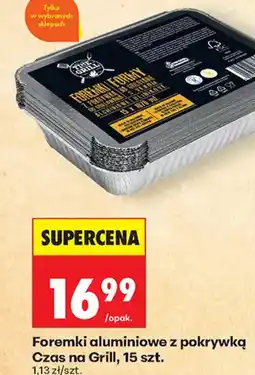 Biedronka Czas na Grill Foremki aluminiowe z pokrywką oferta
