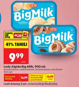 Biedronka Algida Big Milk Lody oferta