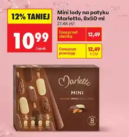 Biedronka Marletto Mini lody na patyku oferta