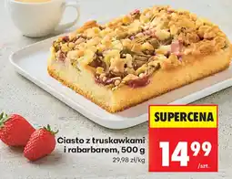 Biedronka Ciasto z truskawkami i rabarbarem oferta