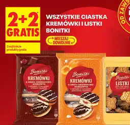 Biedronka Bonitki Wszystkie ciastka Kremówki i Listki oferta